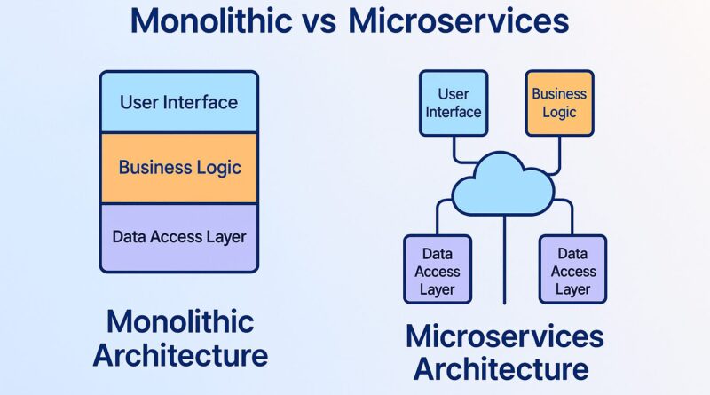 monolithic vs microservices