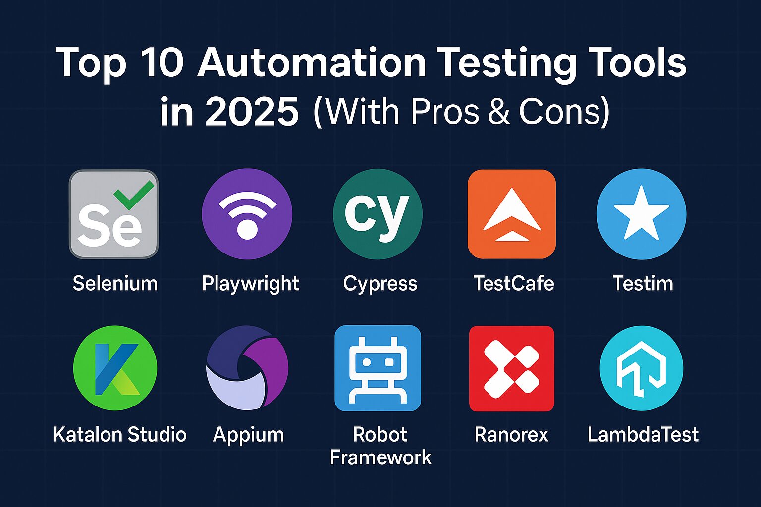 Top 10 Best Automation Testing Tools In 2025 (Pros & Cons Included)