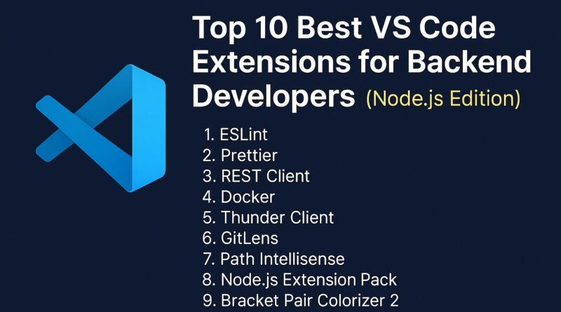 Top 10 Best VS Code Extensions for Backend Developers